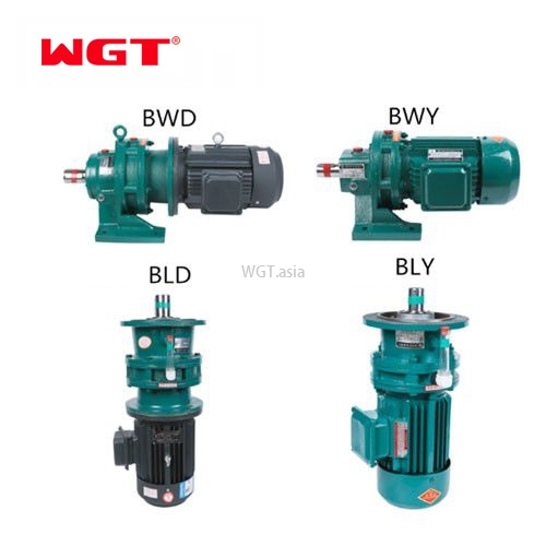 BWD Cycloidal Gear Motor Speed Reducer Gearbox Right Angle T Shape Anglgear Gear Box Reducer 1:1 Ratio .21 Hp Inch 